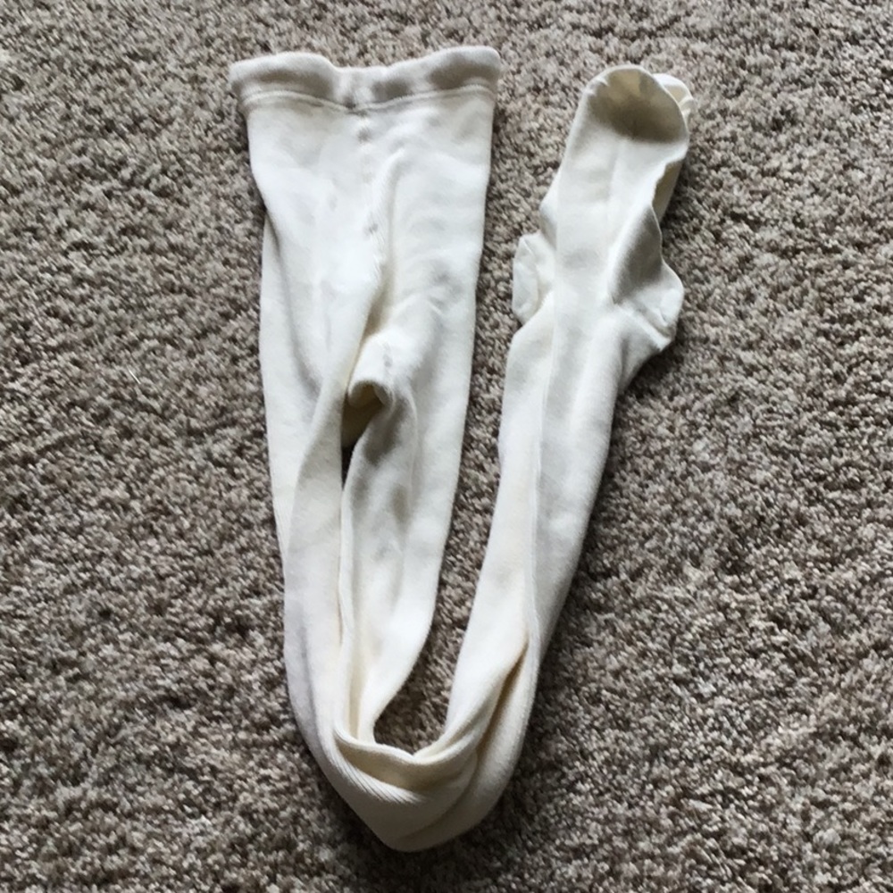 Never worn Hanna Andersson winter white tights size 10 girls
